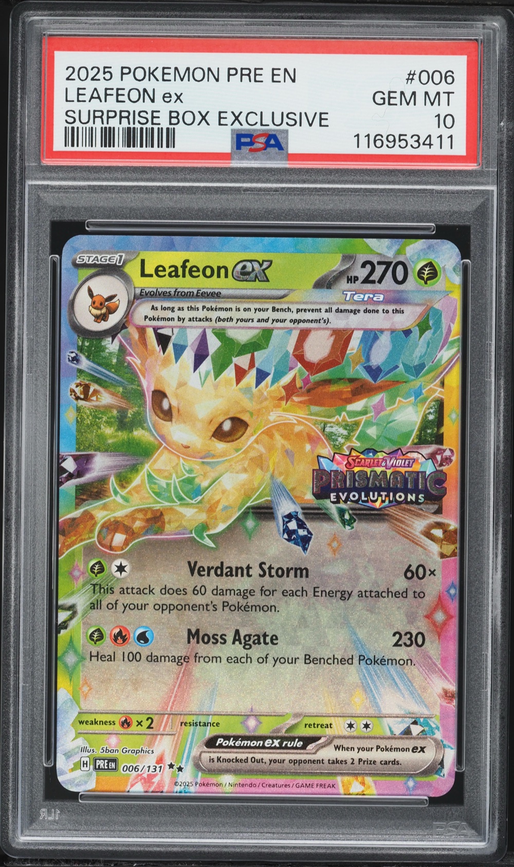 Leafeon EX (Prismatic Evolutions #006) · Member reward