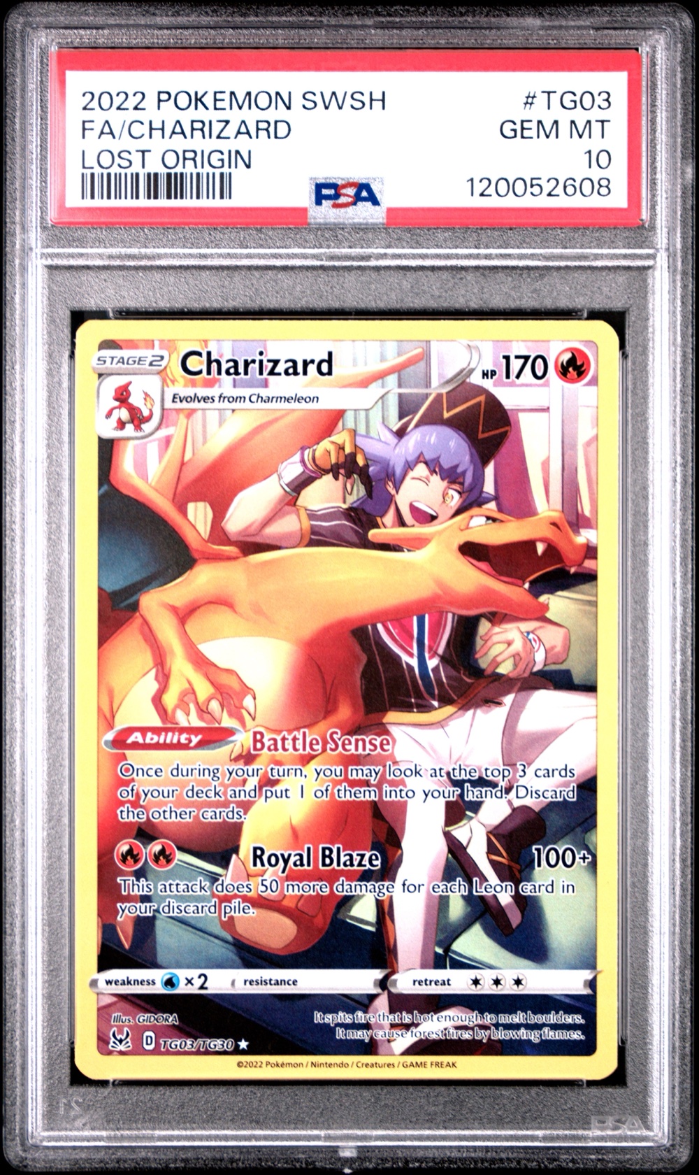 Charizard Full Art TG03 (Lost Origin Trainer Gallery) · Member reward