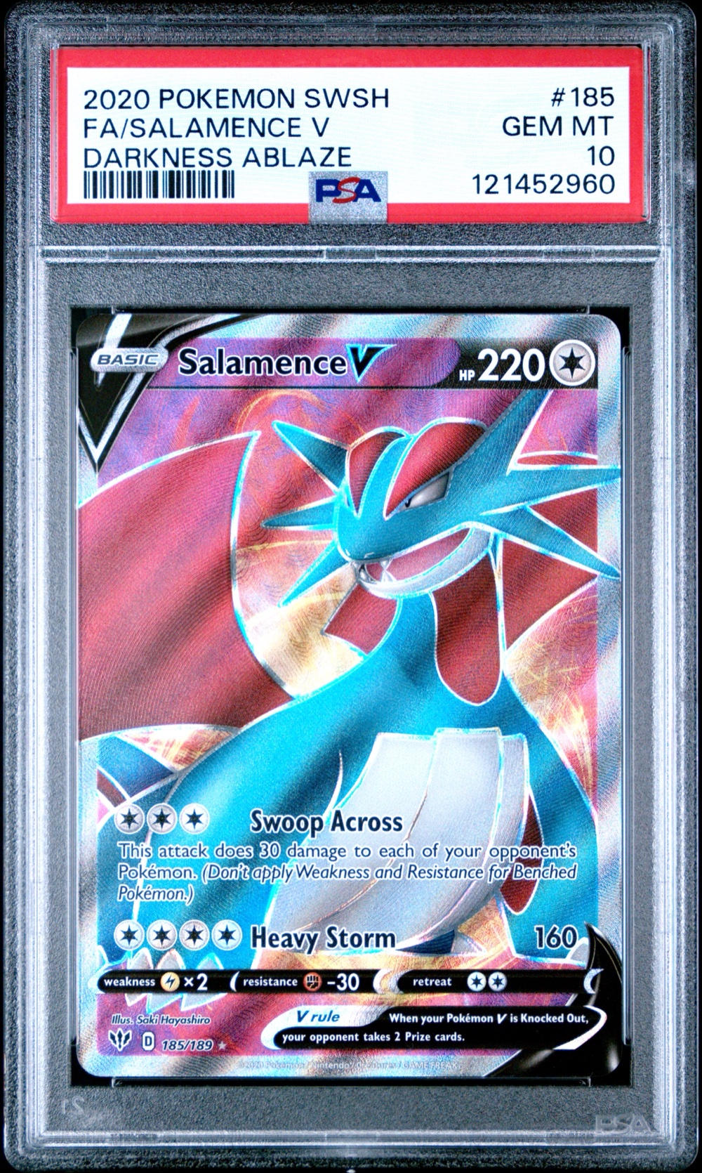 Salamence V Full Art (Darkness Ablaze #185) · Member reward