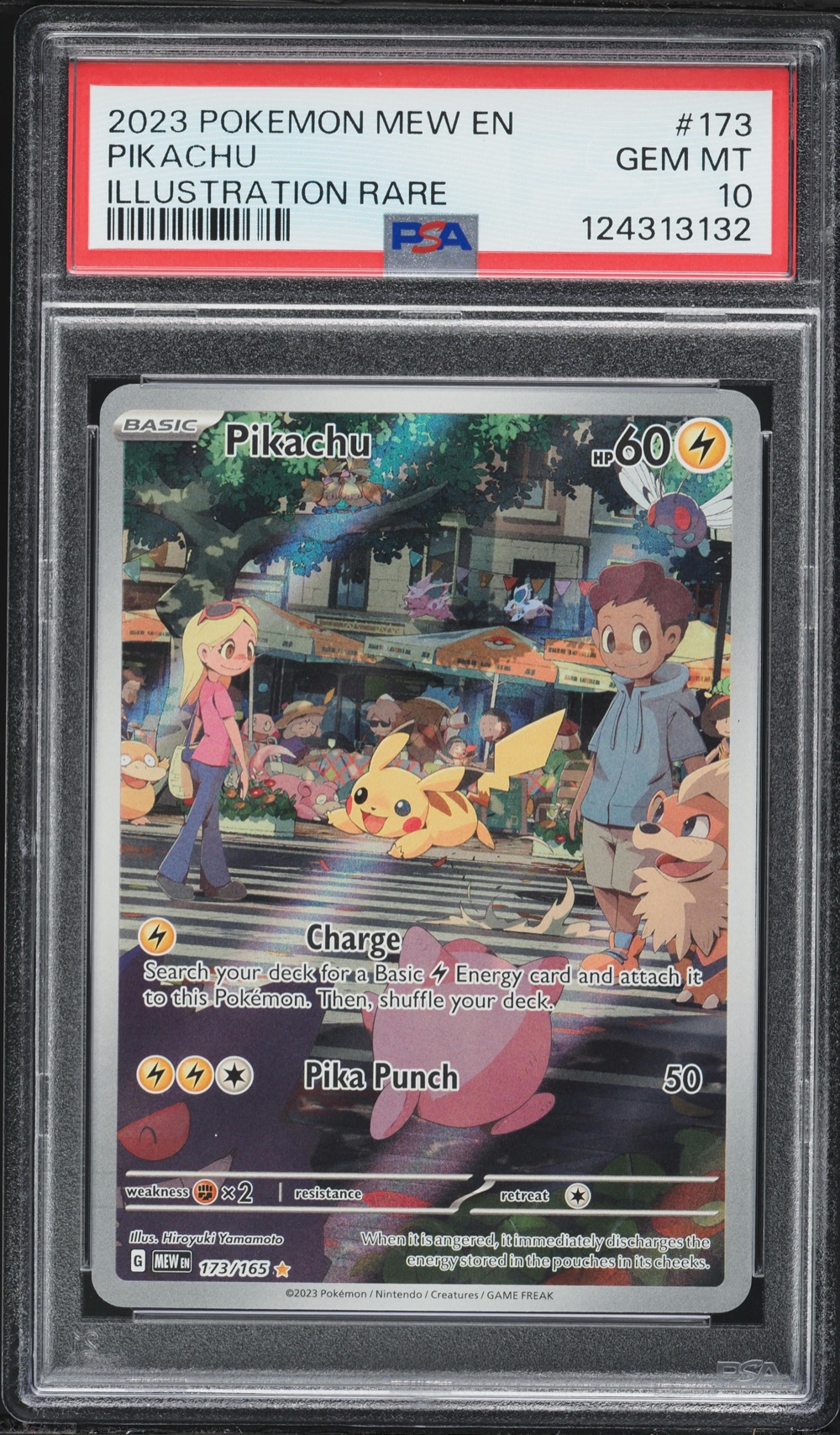 2023 #173 Pikachu PSA 10 Mew EN-151 Pokemon