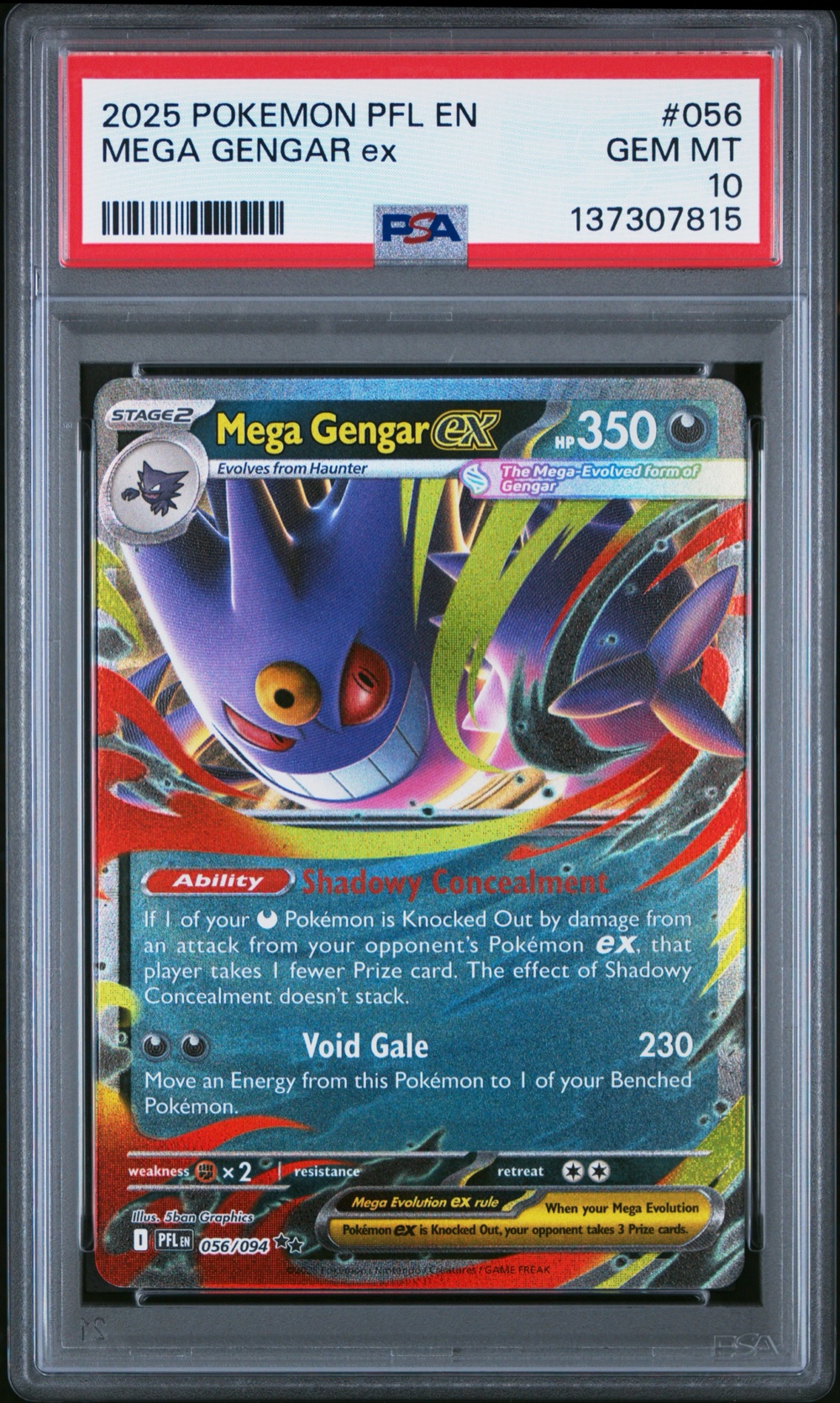 Mega Gengar EX (Phantasmal Flames #056) · Member reward