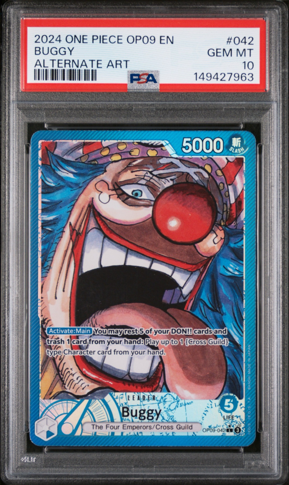 Buggy (One Piece OP09 Emperors in the New World #042) · Member reward
