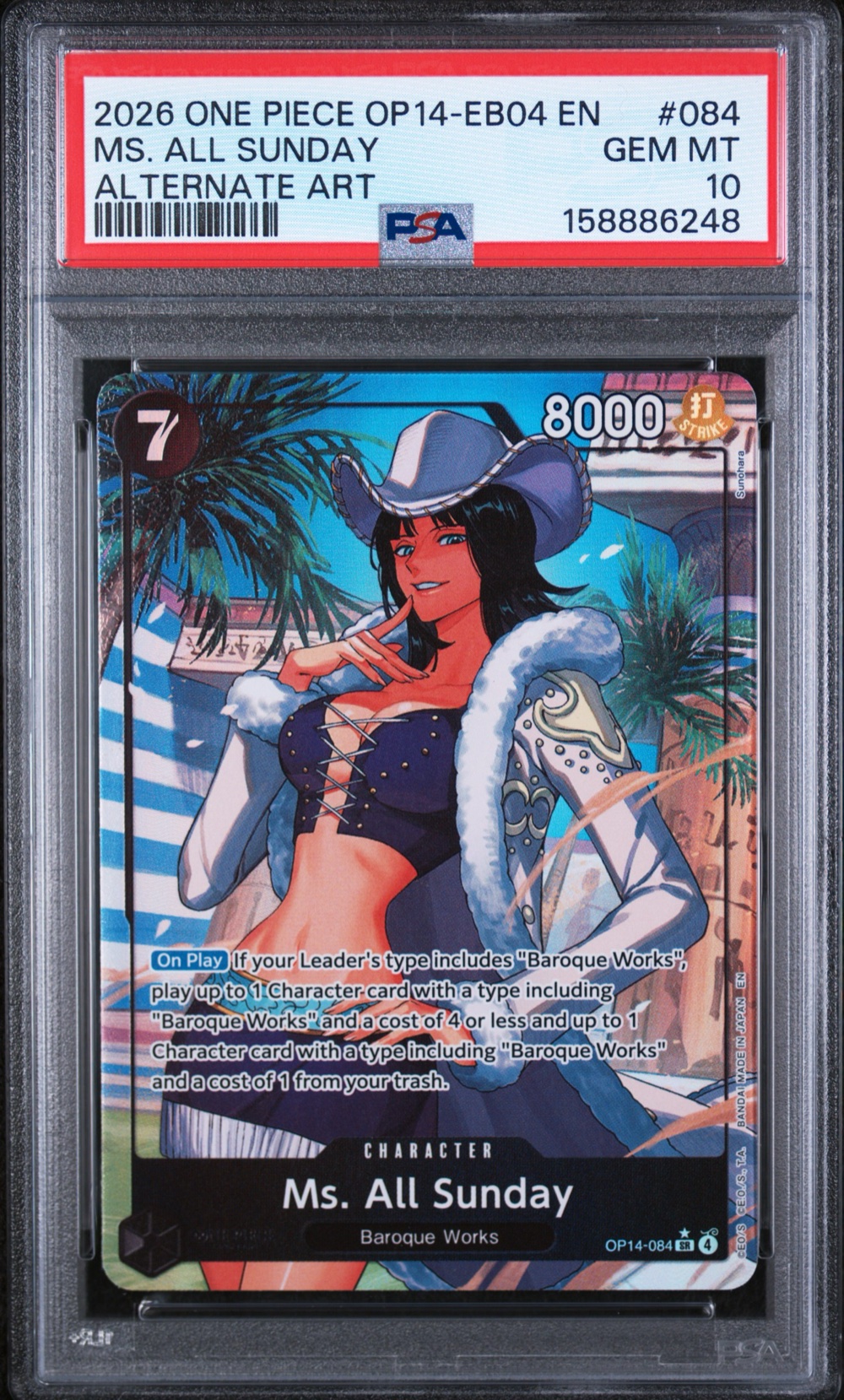 MS. All Sunday (One Piece OP14-EB04 Azure Sea's Seven #084) · Member reward