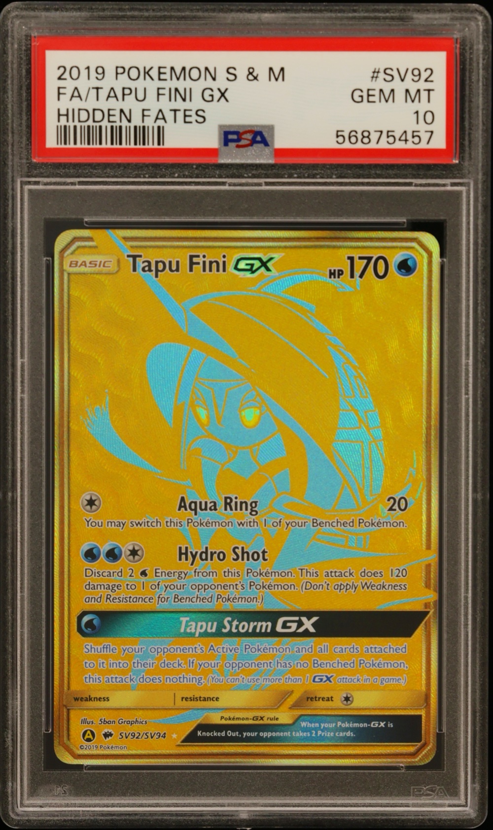 Tapu Fini GX Full Art (Hidden Fates #SV92) · Member reward