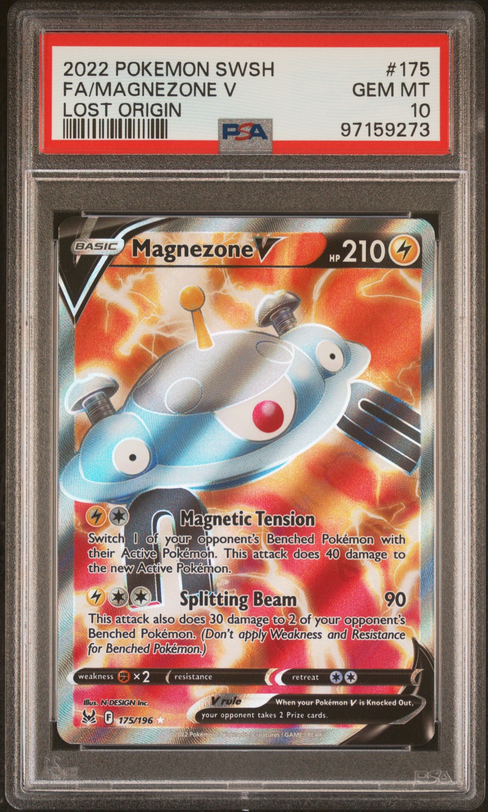 Magnezone V Full Art (Lost Origin #175) · Member reward